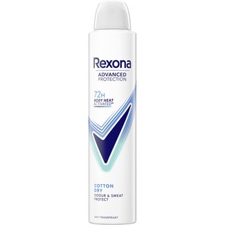 REXONA desodorante Advance Protection Cotton Dry antitranspirante 72h spray 200 ml