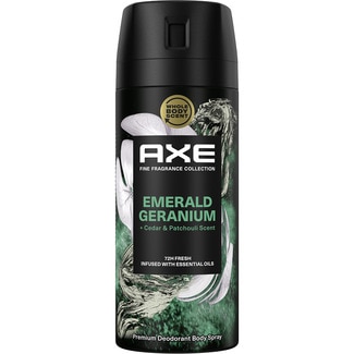 AXE desodorante bodyspray Emerald Geranium cedro y pachuli 72 h spray 150 ml