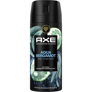 AXE desodorante bodyspray Aqua Bergamot salvia y enebro 72 h spray 150 ml