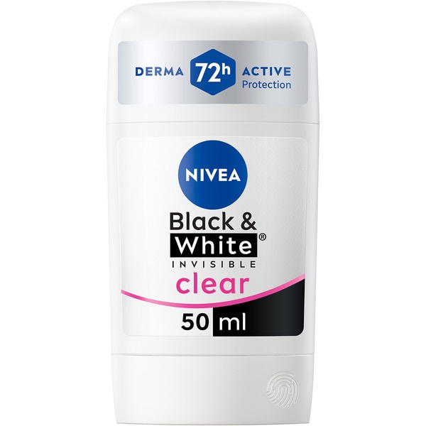Black and White Clear 72 h active protection deodorant container 50 ml