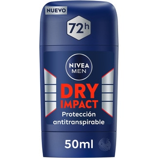 NIVEA MEN desodorante Dry Impact en stick 72 h antitranspirable envase 50 ml