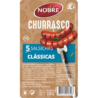Nobre Salsichas Clássicas unidade 220 g