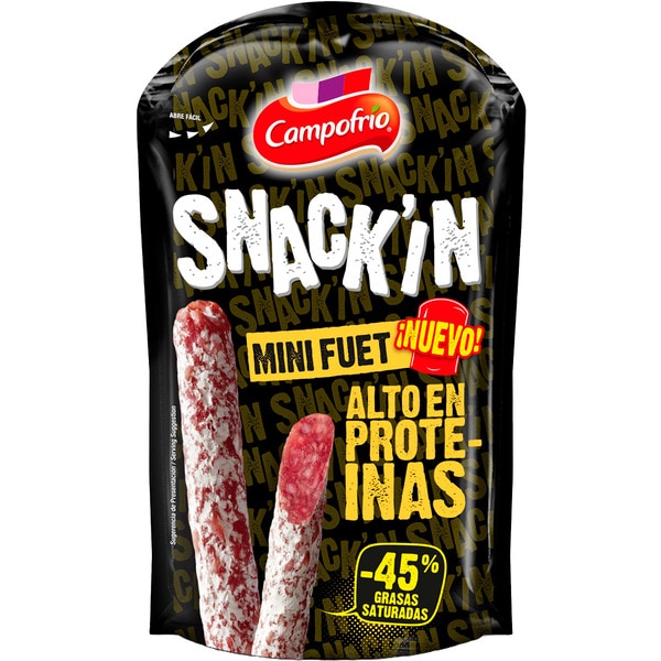 Snack Mini Fuet Proteína unidade 50 g