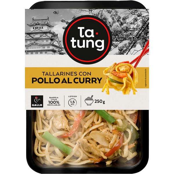 Tallarine de Frango com Caril embalagem 250 g