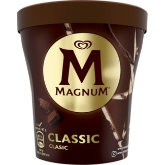Magnum Gelado Classic de Baunilha com Pedaços de Chocolate embalagem 440 ml