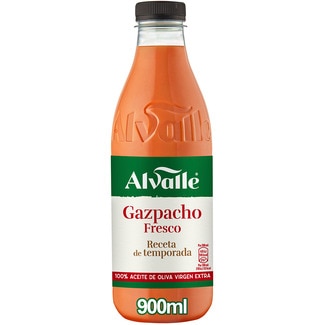 ALVALLE frisches Gazpacho Rezept der Saison 100% natives Olivenöl extra Flasche 900 ml
