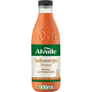 ALVALLE frisches Salmorejo Rezept der Saison mit nativem Olivenöl extra Flasche 900 ml
