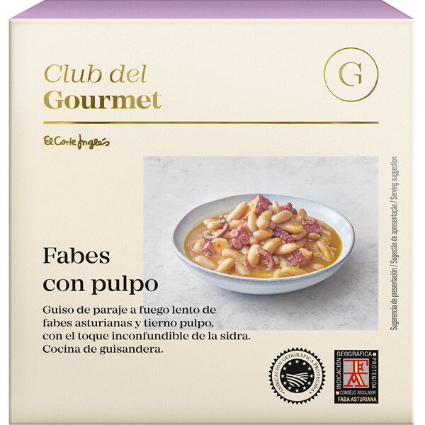 fabes con pulpo lata 420 g