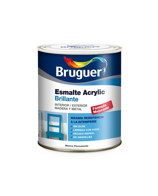 Esmalte Acrílico al Agua Multisuperficie Brillante 750 ml
