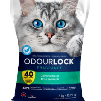 Odourlock Areia para Gato Calming Breeze embalagem 6 kg