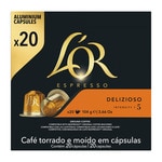 Delizioso coffee intensity 5 case 20 capsules compatible with Nespresso coffee machines