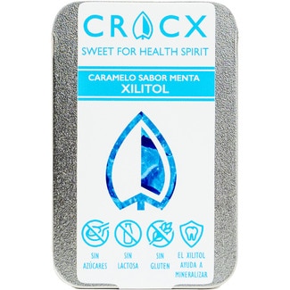 CRACX Pfefferminzbonbons mit Xylitol, glutenfrei, laktosefrei und ohne Zucker Dose 35 g