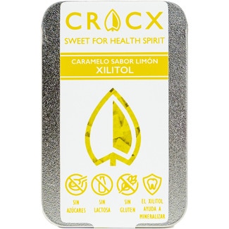 CRACX Zitronenbonbon mit Xylitol, glutenfrei, laktosefrei und ohne Zucker Dose 35 g