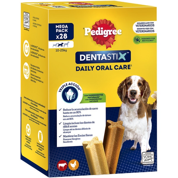 Dentastix dental snacks for medium breed dogs 28 units 25,7 g