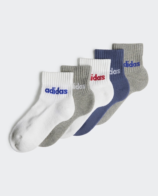 Pack de 5 pares de calcetines de niños Linear adidas