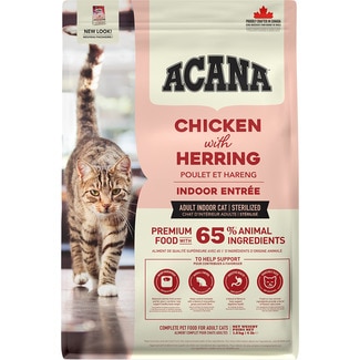 ACANA Indoor Entrée chicken and herring flavour dry adult cat food container 1,8 kg