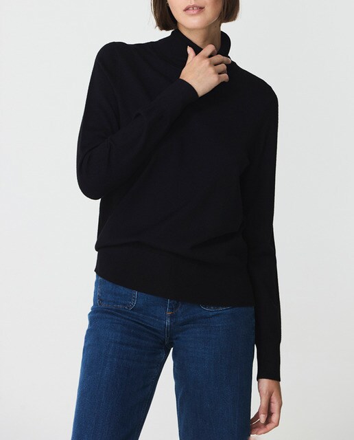 Jersey de mujer cuello cisne manga larga