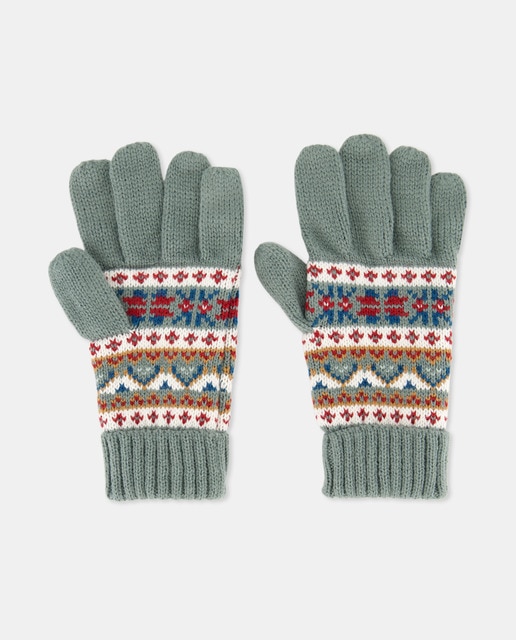 Guantes jacquard coordinado de niño