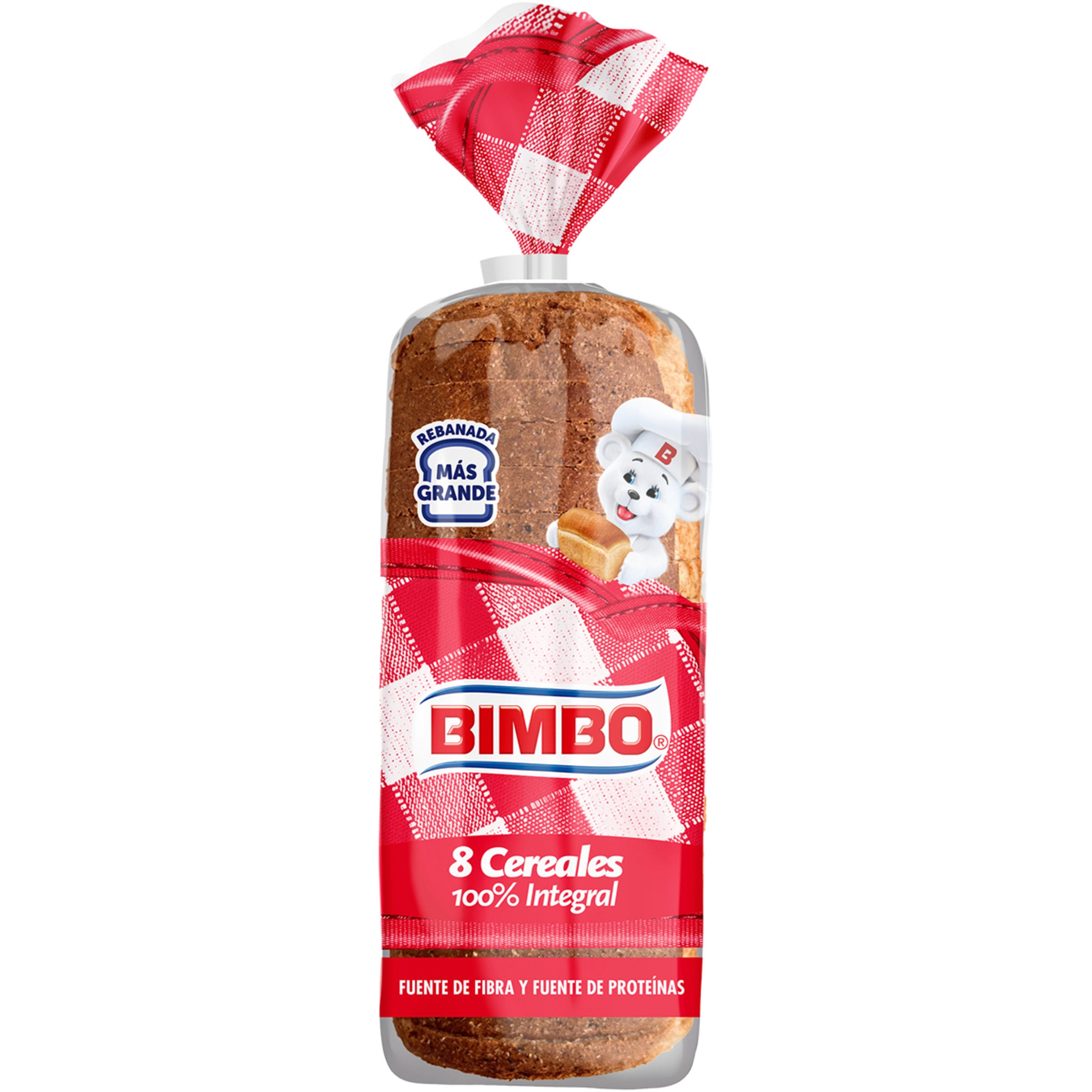 pan de molde 100% integral 8 cereales