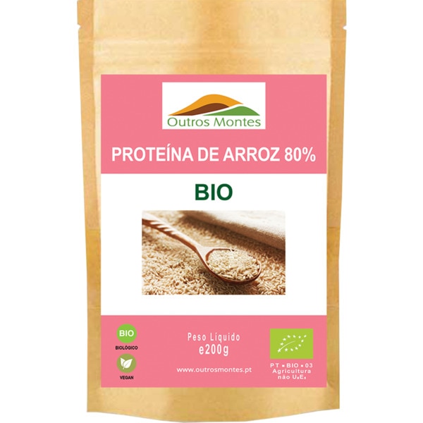 Proteína de Arroz Bio embalagem 200 g