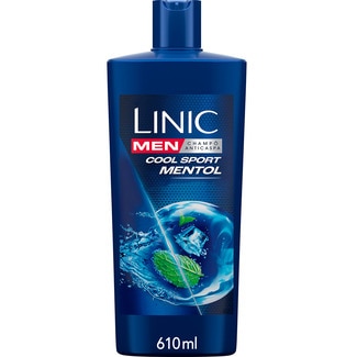 Linic Champô Anticaspa Cool Sport Mentol embalagem 610 ml