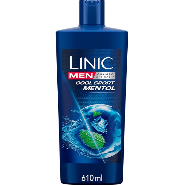 Champô Anticaspa Cool Sport Mentol embalagem 610 ml