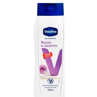 Vaseline Gel de Banho Rosas e Jasmim embalagem 700 ml
