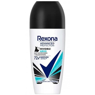 Rexona Desodorizante  Invisible Aqua Roll On  72H embalagem 50 ml