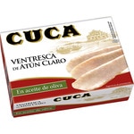 light tuna belly  in olive oil tin 82 drained weight g