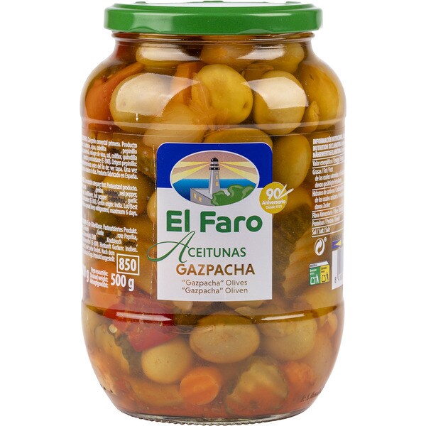 Gazpacha manzanilla olives jar 500 drained weight g