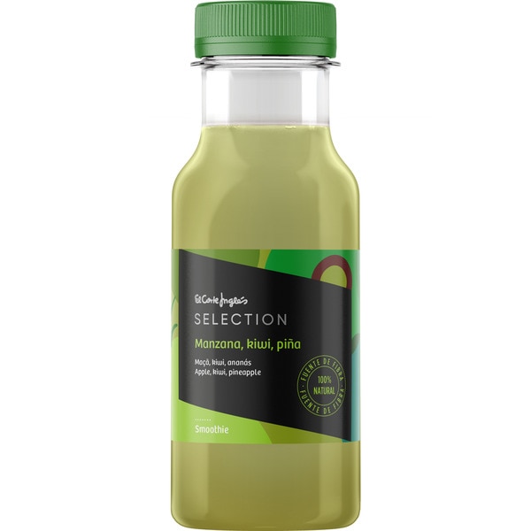 Smoothie aus Apfel, Kiwi und Ananas 100% natürlich Flasche 250 ml