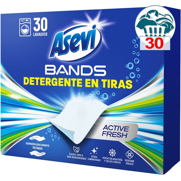 Active Fresh impeccable wash concentrated detergent in straps box 30 dose
