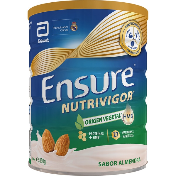 Nutrivigor almond flavour powdered nutritional supplement for adults can 850 g Strength for your muscles