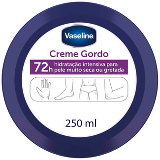 Vaseline Creme Gordo Boião embalagem 250 ml