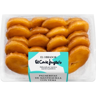 EL OBRADOR EL CORTE INGLES palmeritas de yema 10 unidades Schale 210 g