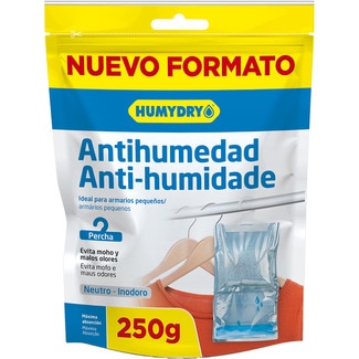 HUMYDRY Bügel gegen Feuchtigkeit ideal für kleine Schränke neutrales Aroma Behälter 1 Einheiten