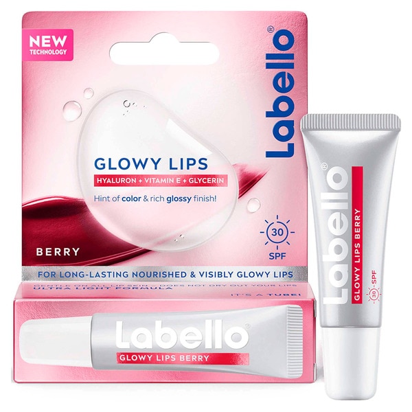 Batom Glowly Lips Berry embalagem 1 unidade