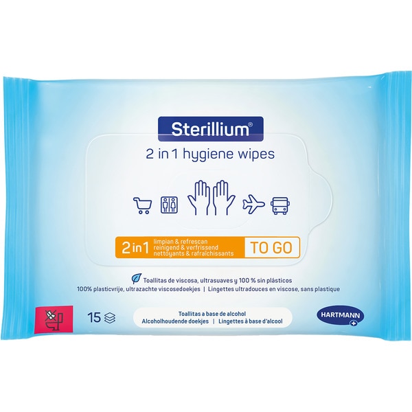 cleansing and refreshing hand wipes packet 15 units