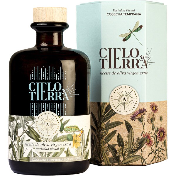 aceite de oliva virgen extra categoría superior obtenido directamente de aceitunas botella 500 ml