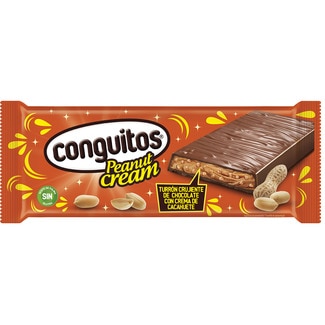 CONGUITOS chocolate nougat with peanut cream, gluten-free and with no palm oil tablet 200 g