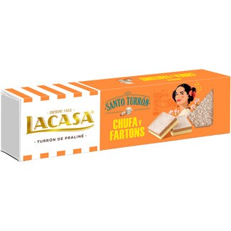 LACASA Santo Turrón de praliné de chufa y fartóns tableta 150 g