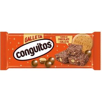 CONGUITOS chocolate nougat with digestive biscuits tablet 180 g