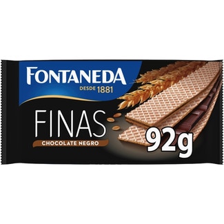 FONTANEDA Fine wafer biscuits with dark chocolate packet 92 g