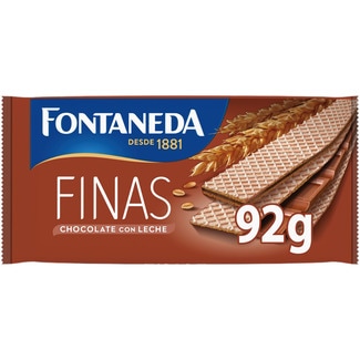FONTANEDA Feine Waffelkekse mit Milchschokolade Paket 92 g