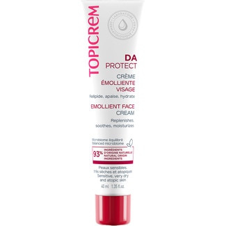 TOPICREM Da Protect face emollient cream for sensitive, very dry and atopic skin tube 40 ml suitable for eye contour