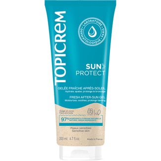 TOPICREM Sun Protect gel fresco para después del sol tube 200 ml