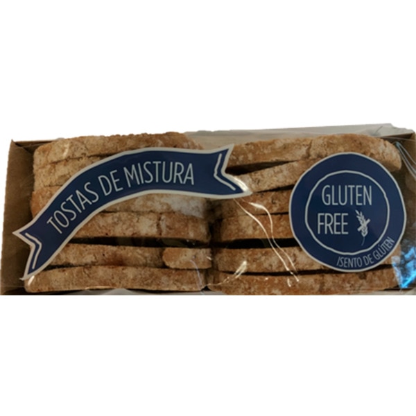 Tostas de Mistura sem Gúten embalagem 90 g