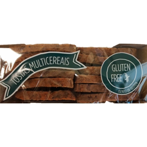 Tostas Multicereais sem Glúten embalagem 90 g