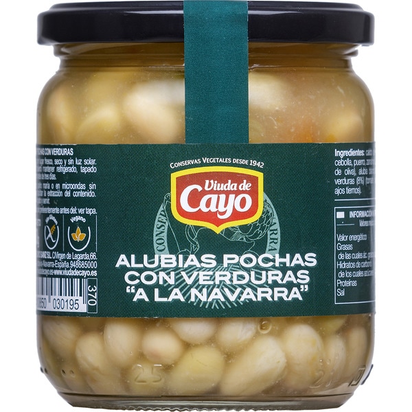 Pocha-Bohnen mit Gemüse à la Navarra glutenfrei Flacon 345 g netto Abtropfgewicht
