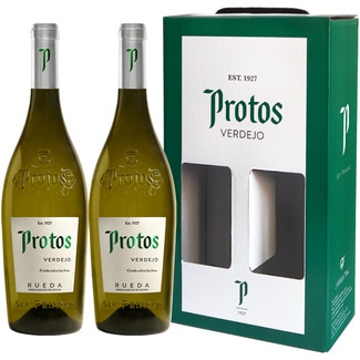 PROTOS vino blanco verdejo DO Rueda Estuche 2 botellas 75 cl